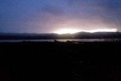 River at Winter's dusk.